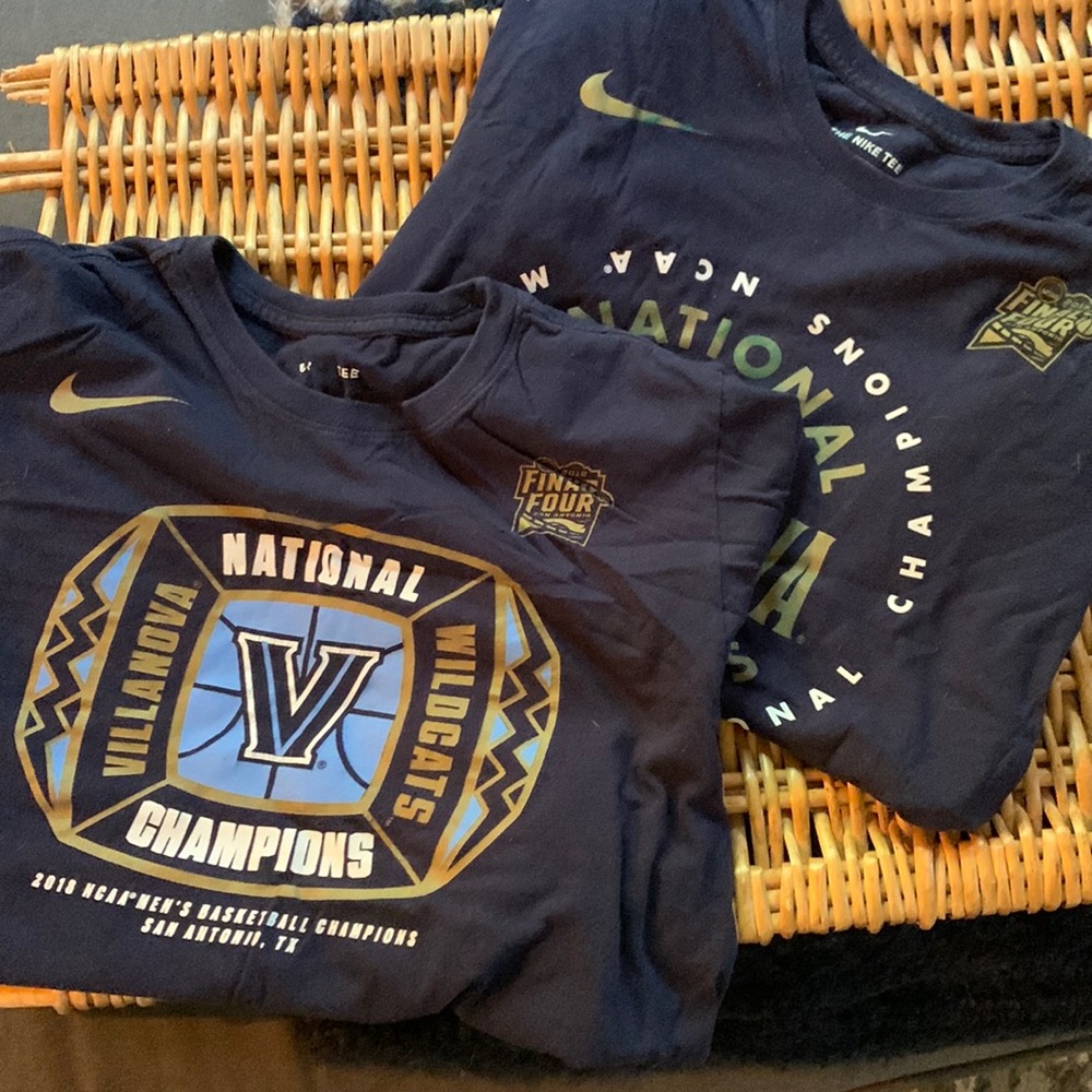 Lot of 2 Villanova 2018 National Champions T-Shirts